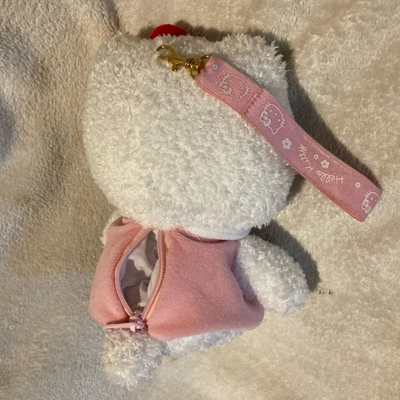 Hello Kitty Sanrio 2008 Plush purse Pink dress, red bow 8" - Picture 4 of 10